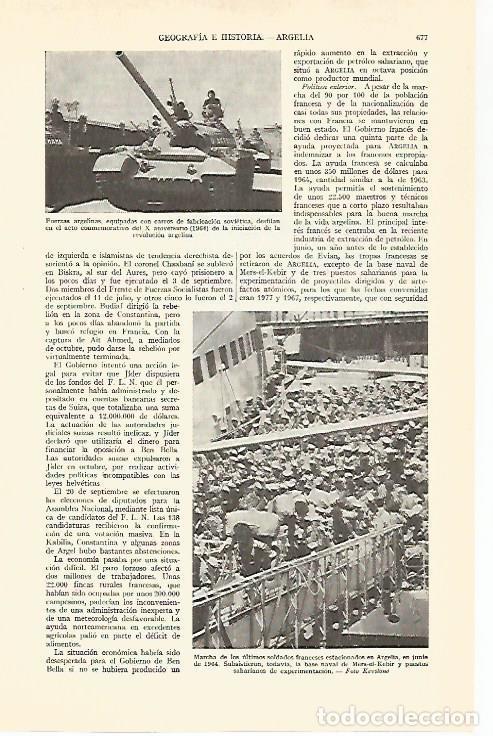 Otros art&iacute;culos de coleccionismo en papel: LAMINA ESPASA 29320: Tropas de Argelia - Varios