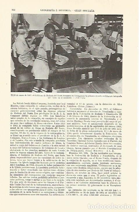 Otros art&iacute;culos de coleccionismo en papel: LAMINA ESPASA 29393: Primera escuela interracial en Livingstone 1964 - Varios