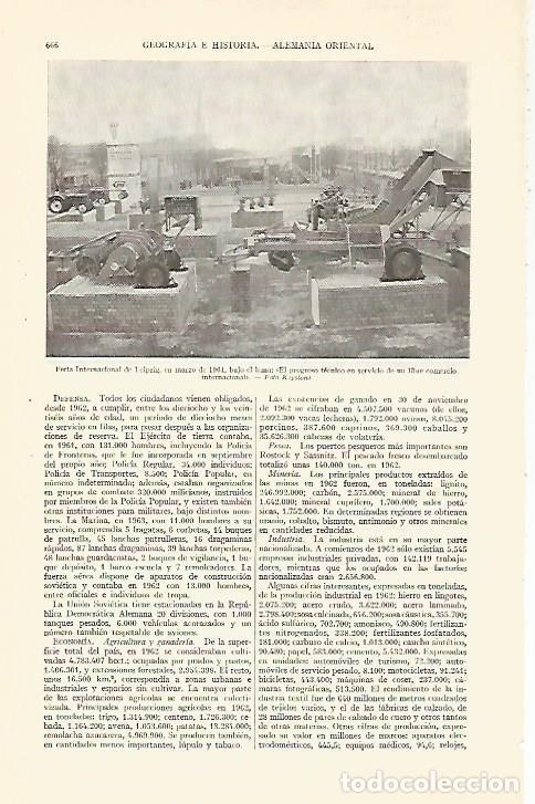 Otros art&iacute;culos de coleccionismo en papel: LAMINA ESPASA 29314: Feria Internacional de Leipzig en 1964 - Varios