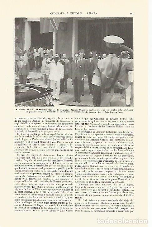 Otros art&iacute;culos de coleccionismo en papel: LAMINA ESPASA 29368: A. Ullastres de visita por Africa en 1964 - Varios