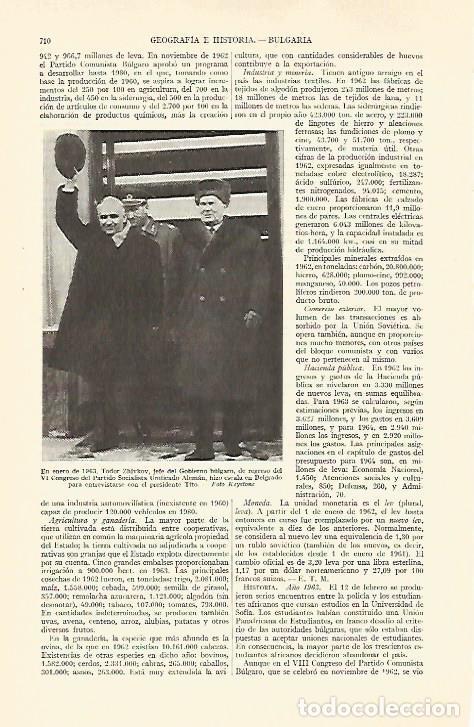 Otros art&iacute;culos de coleccionismo en papel: LAMINA ESPASA 29329: T. Zhivkov en Belgrado con el presidente Tito - Varios