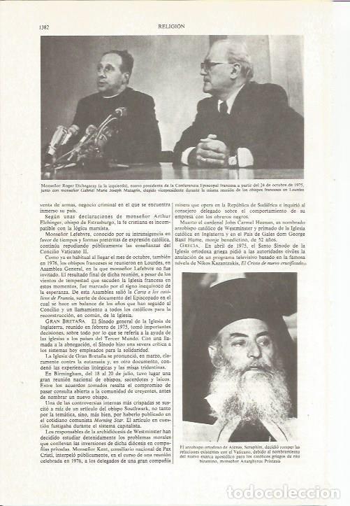Otros art&iacute;culos de coleccionismo en papel: LAMINA ESPASA 36229: Monse&ntilde;or Roger Echegaray y monse&ntilde;or Gabriel Marie Joseph Matagrin - Varios