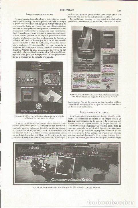 Otros art&iacute;culos de coleccionismo en papel: LAMINA ESPASA 36224: Ejemplos de publicidad de Kodak - Varios
