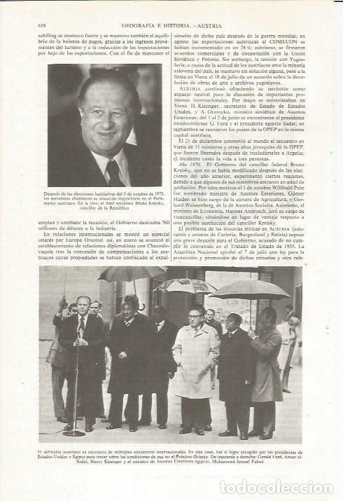 Otros art&iacute;culos de coleccionismo en papel: LAMINA ESPASA 36064: El lider socialista austriaco, Bruno Kreisky - Varios