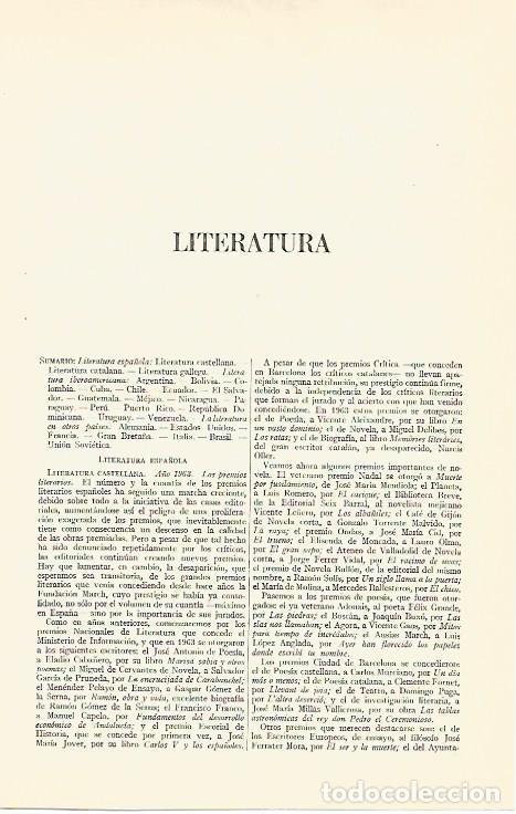 Otros art&iacute;culos de coleccionismo en papel: LAMINA ESPASA 29473: Entrada de LITERATURA - Varios