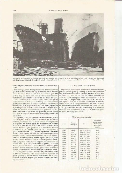 Otros art&iacute;culos de coleccionismo en papel: LAMINA ESPASA 36187: Buques de la compa&ntilde;&iacute;a Norddeutscher Lloyd - Varios