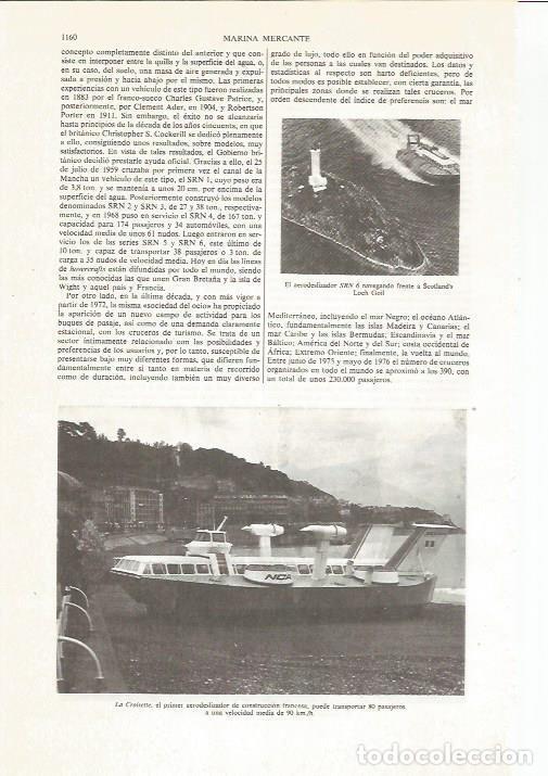 Otros art&iacute;culos de coleccionismo en papel: LAMINA ESPASA 36193: La Croissette, aerodeslizador de Francia - Varios