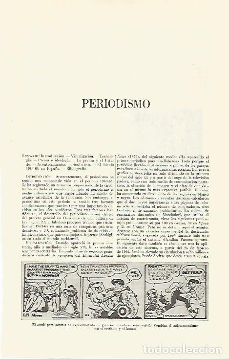 Otros art&iacute;culos de coleccionismo en papel: LAMINA ESPASA 29475: Entrada de PERIODISMO - Varios