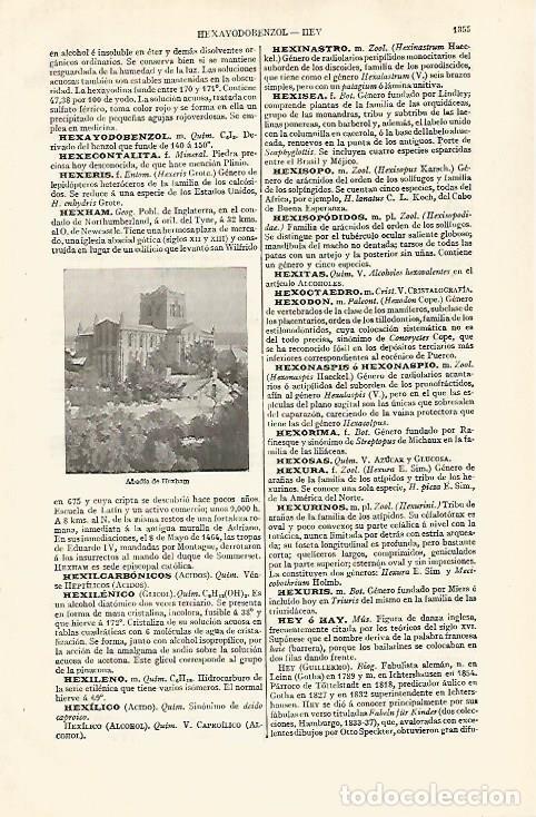Otros art&iacute;culos de coleccionismo en papel: LAMINA ESPASA 29523: Abadia de Hexham Inglaterra - Varios