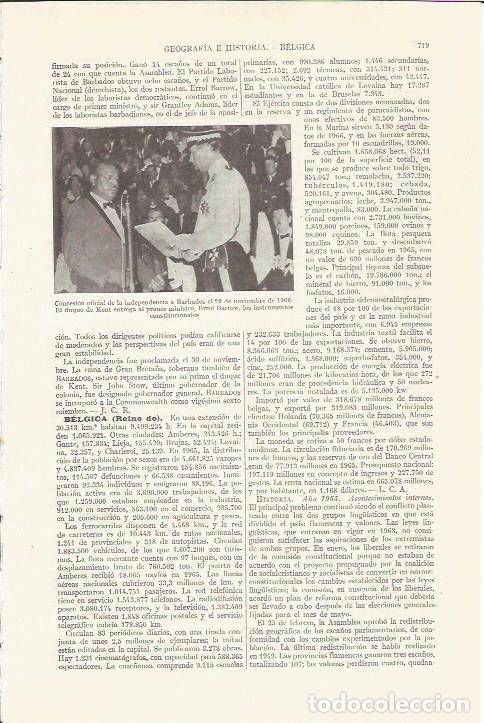 Otros art&iacute;culos de coleccionismo en papel: LAMINA ESPASA 35794: Independencia de Barbados en 1966 - Varios