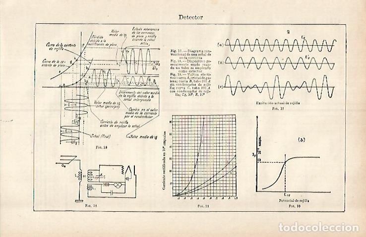 Otros art&iacute;culos de coleccionismo en papel: LAMINA ESPASA 29571: Diagramas de detector - Varios