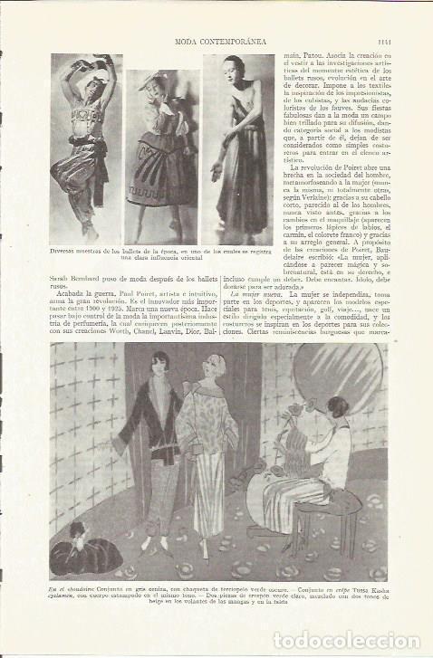Otros art&iacute;culos de coleccionismo en papel: LAMINA ESPASA 35820: Ballets de principios del siglo XX - Varios