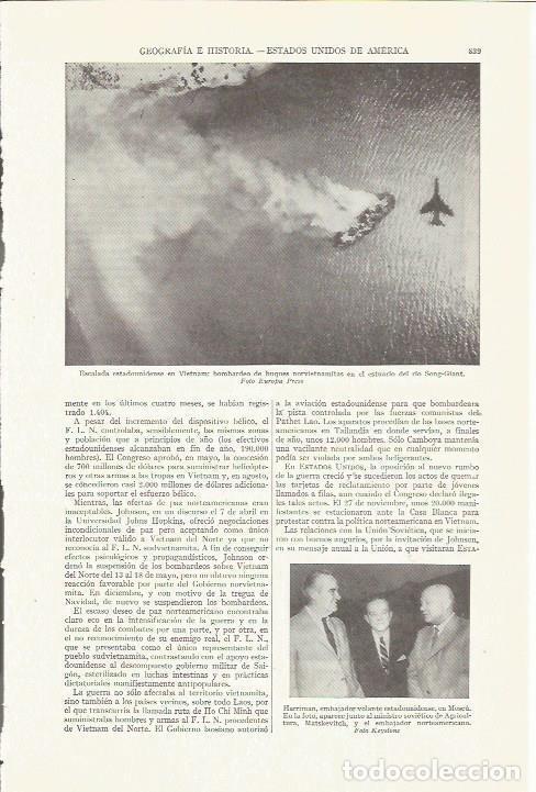 Otros art&iacute;culos de coleccionismo en papel: LAMINA ESPASA 35814: Bombardeo en Vietnam - Varios
