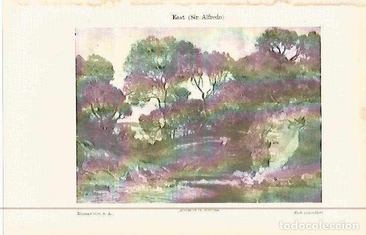 Otros art&iacute;culos de coleccionismo en papel: LAMINA ESPASA 29621: Atardecer en Algeciras por Sir Alfred East - Varios