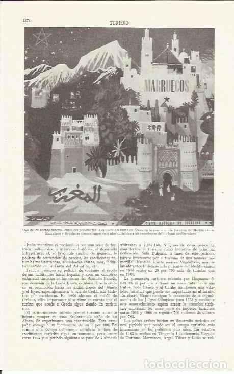 Otros art&iacute;culos de coleccionismo en papel: LAMINA ESPASA 35954: Cartel turistico de Marruecos - Varios