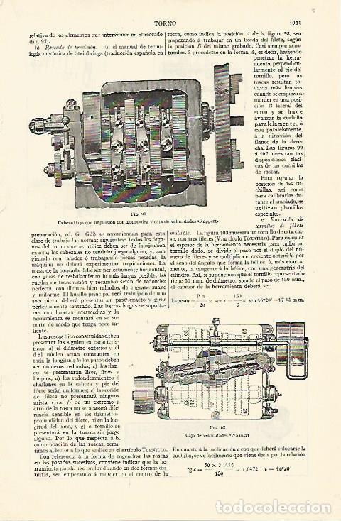 Otros art&iacute;culos de coleccionismo en papel: LAMINA ESPASA 1334: Caja de velocidades Ruppert y Waguer - Varios Autores