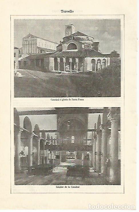 Otros art&iacute;culos de coleccionismo en papel: LAMINA ESPASA 1314: Catedral de Torcello Italia - Varios Autores