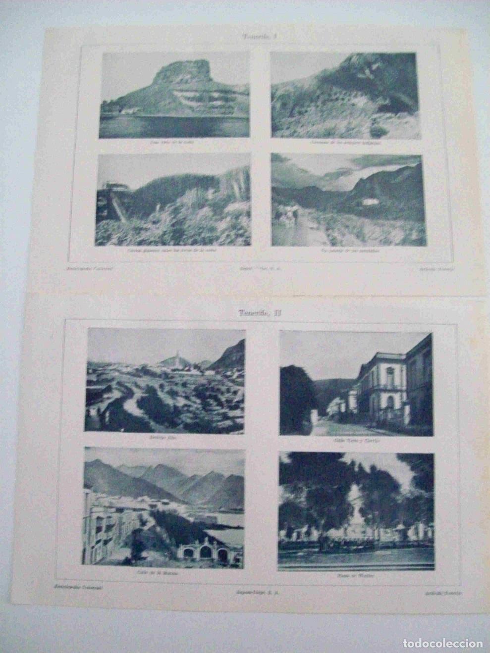 Otros art&iacute;culos de coleccionismo en papel: LAMINA ESPASA 13814: Vistas de la isla de Tenerife - Varios