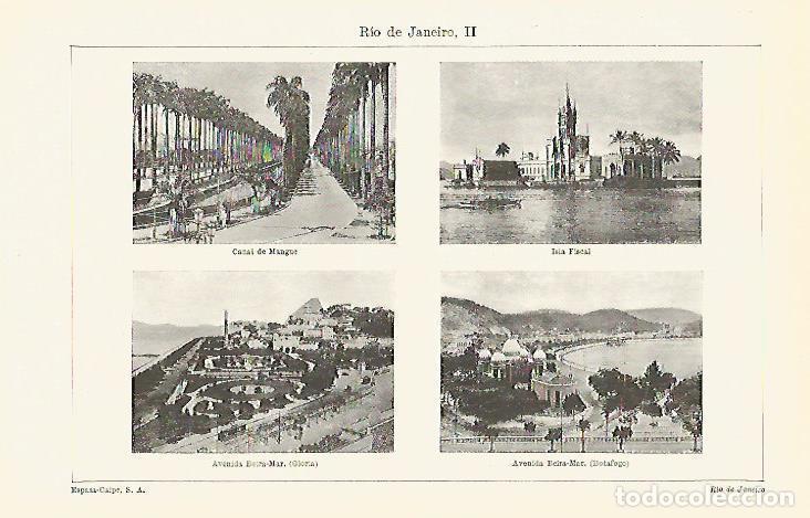 Otros art&iacute;culos de coleccionismo en papel: LAMINA ESPASA 13648: Avenidas de Rio de Janeiro - Varios