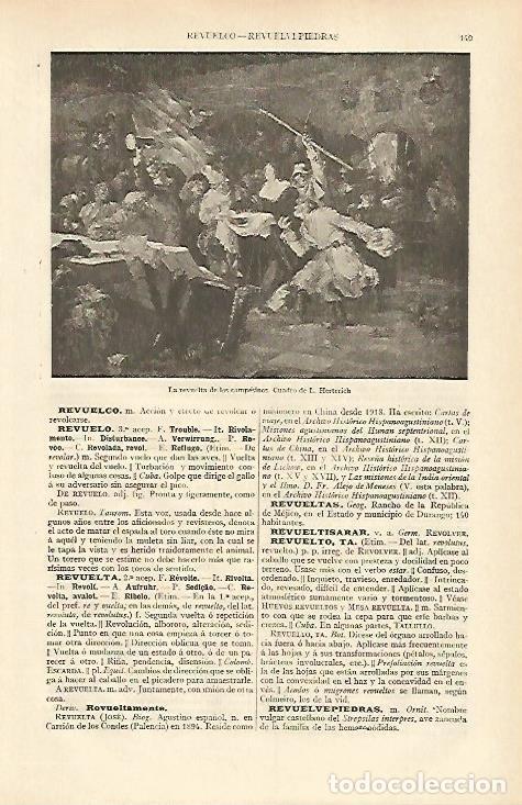 Otros art&iacute;culos de coleccionismo en papel: LAMINA ESPASA 13555: La revuelta de los campesinos por L. Herterich - Varios