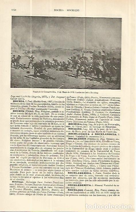 Otros art&iacute;culos de coleccionismo en papel: LAMINA ESPASA 13725: Combate de Grossgorschen 2 de mayo de 1813 - Varios