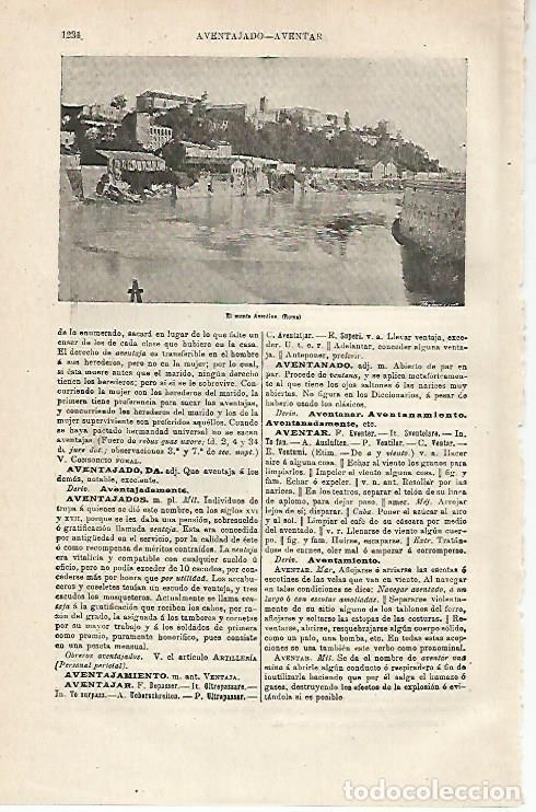 Otros art&iacute;culos de coleccionismo en papel: LAMINA ESPASA 13033: El monte Aventino de Roma - Varios