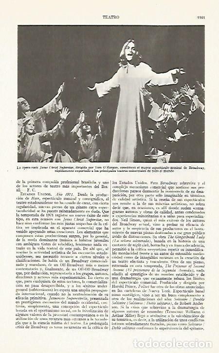 Otros art&iacute;culos de coleccionismo en papel: LAMINA ESPASA 13499: Escena de Jesucristo Superstar - Varios