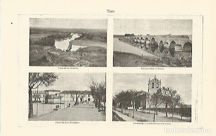 Otros art&iacute;culos de coleccionismo en papel: LAMINA ESPASA 1345: Paisajes de Toro Zamora - Varios Autores
