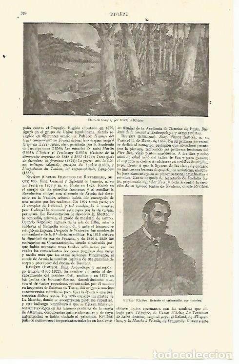 Otros art&iacute;culos de coleccionismo en papel: LAMINA ESPASA 13676: Claro de bosque por Riviere - Varios