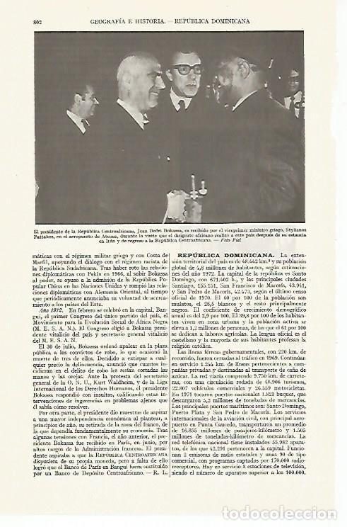 Otros art&iacute;culos de coleccionismo en papel: LAMINA ESPASA 13439: Jean Bedel Bokassa presidente de la Republica Centroafricana - Varios