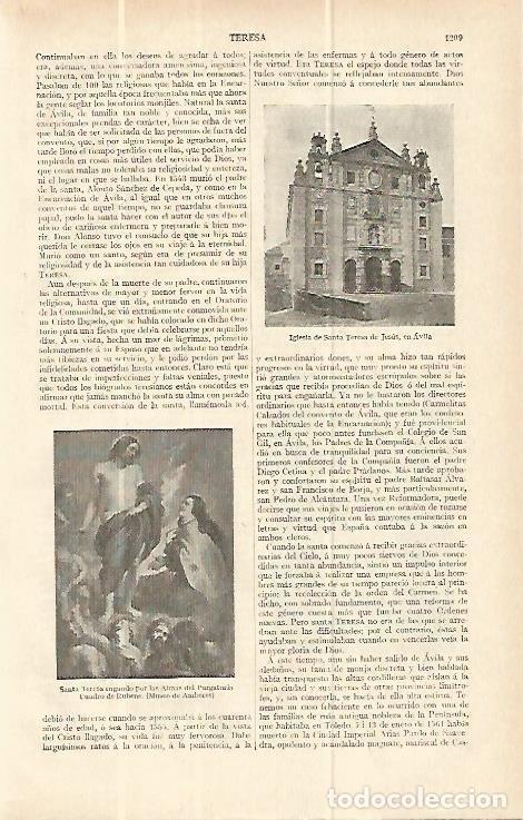 Otros art&iacute;culos de coleccionismo en papel: LAMINA ESPASA 13861: Iglesia de Santa Teresa de Jesus en Avila - Varios