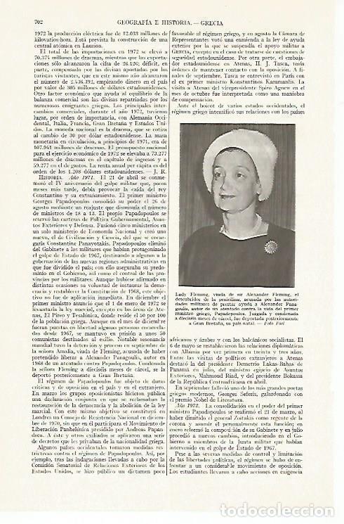 Otros art&iacute;culos de coleccionismo en papel: LAMINA ESPASA 13417: Lady Fleming viuda de Alexander Fleming - Varios