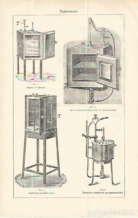 Otros art&iacute;culos de coleccionismo en papel: LAMINA ESPASA 13870: Tipos de termostatos - Varios