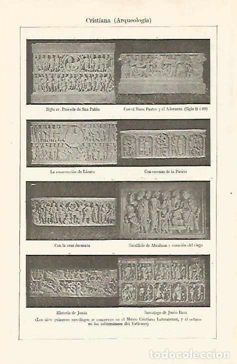 Otros art&iacute;culos de coleccionismo en papel: LAMINA ESPASA 29747: Arqueologia cristiana - Varios