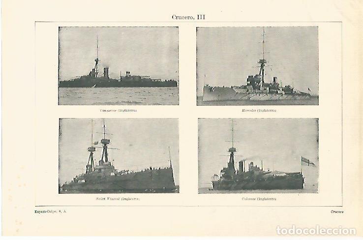 Otros art&iacute;culos de coleccionismo en papel: LAMINA ESPASA 29774: Cruceros de Inglaterra - Varios