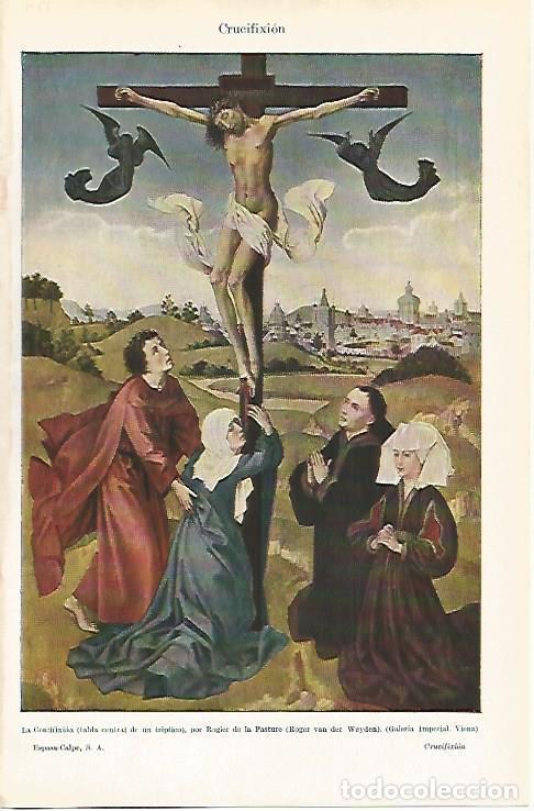 Otros art&iacute;culos de coleccionismo en papel: LAMINA ESPASA 29779: La Crucifixion por R. van der Weyden - Varios