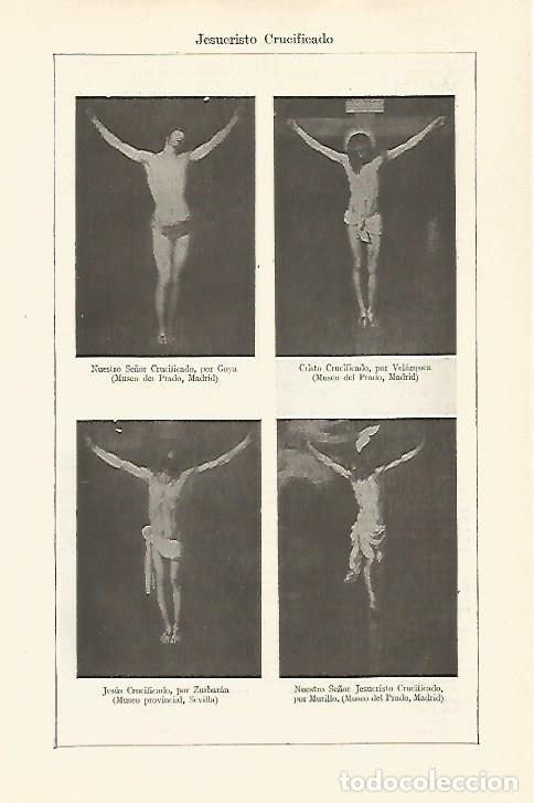 Otros art&iacute;culos de coleccionismo en papel: LAMINA ESPASA 29776: Jesucristo crucificado por Goya Velazquez Zurbaran y Murillo - Varios