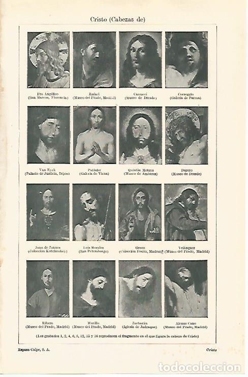 Otros art&iacute;culos de coleccionismo en papel: LAMINA ESPASA 29756: Cabezas de Cristo - Varios