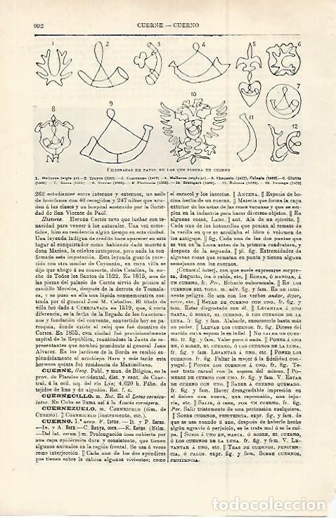 Otros art&iacute;culos de coleccionismo en papel: LAMINA ESPASA 29837: Filigranas de papel con figura de cuerno - Varios
