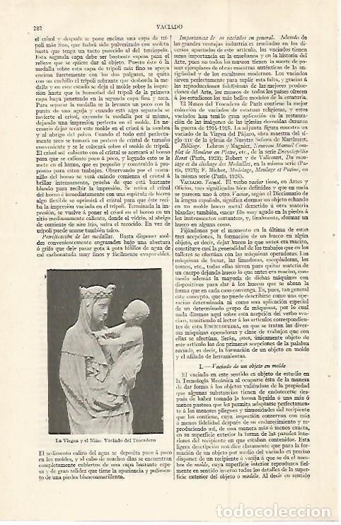 Otros art&iacute;culos de coleccionismo en papel: LAMINA ESPASA 29969: La Virgen y el Ni&ntilde;o. Vaciado del Trocadero - Varios