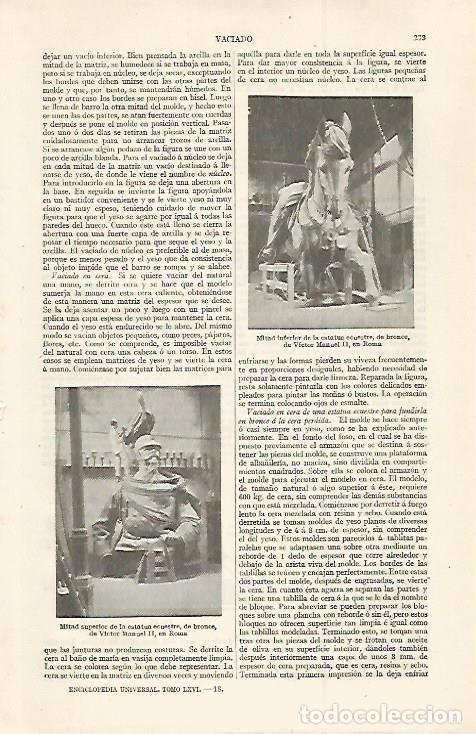 Otros art&iacute;culos de coleccionismo en papel: LAMINA ESPASA 29968: Estatua ecuestre de Victor Manuel II - Varios