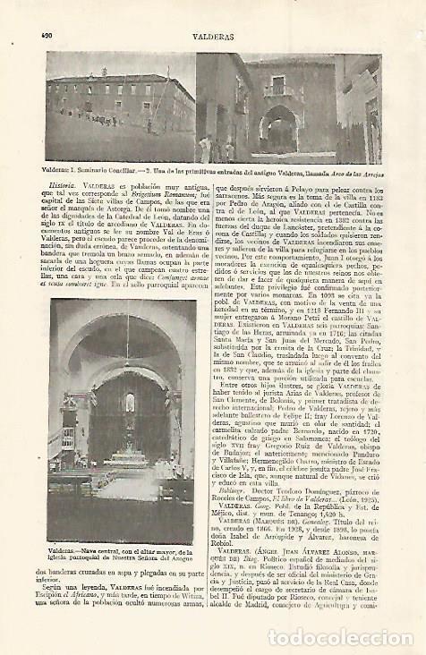 Otros art&iacute;culos de coleccionismo en papel: LAMINA ESPASA 29989: Seminario y puerta en Valderas Leon - Varios