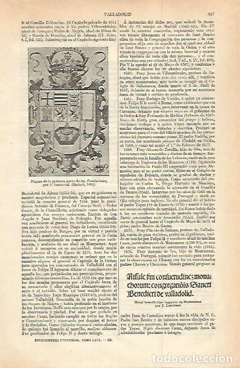 Otros art&iacute;culos de coleccionismo en papel: LAMINA ESPASA 30085: Misal benedictino impreso en Montserrat - Varios