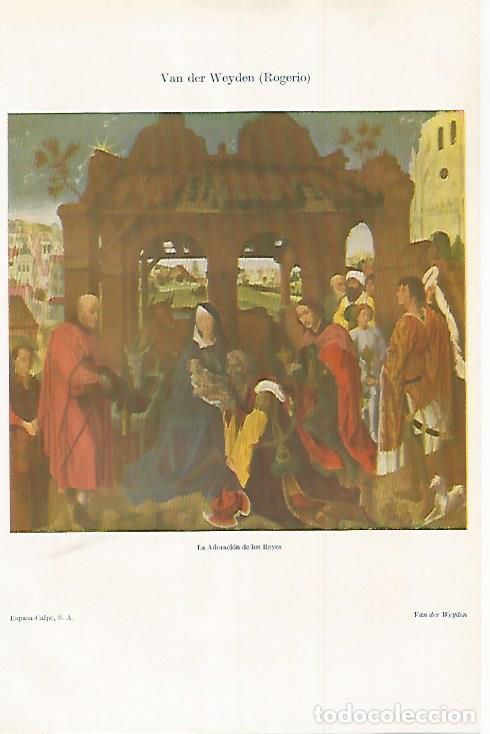 Otros art&iacute;culos de coleccionismo en papel: LAMINA ESPASA 30147: La Adoracion de los Reyes por R. Van der Weyden - Varios