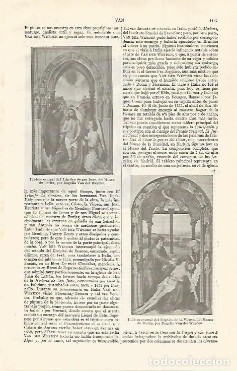 Otros art&iacute;culos de coleccionismo en papel: LAMINA ESPASA 30152: Triptico de san Juan por Weyden - Varios
