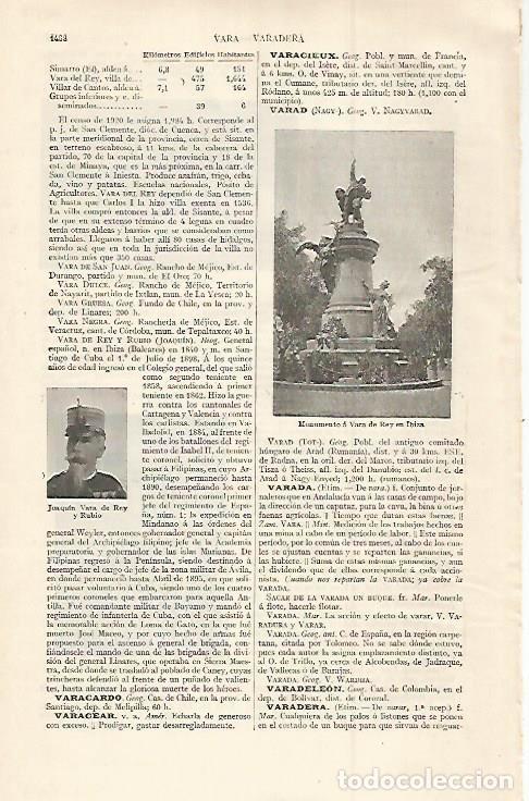 Otros art&iacute;culos de coleccionismo en papel: LAMINA ESPASA 30187: Monumento a Vara de Rey en Ibiza - Varios