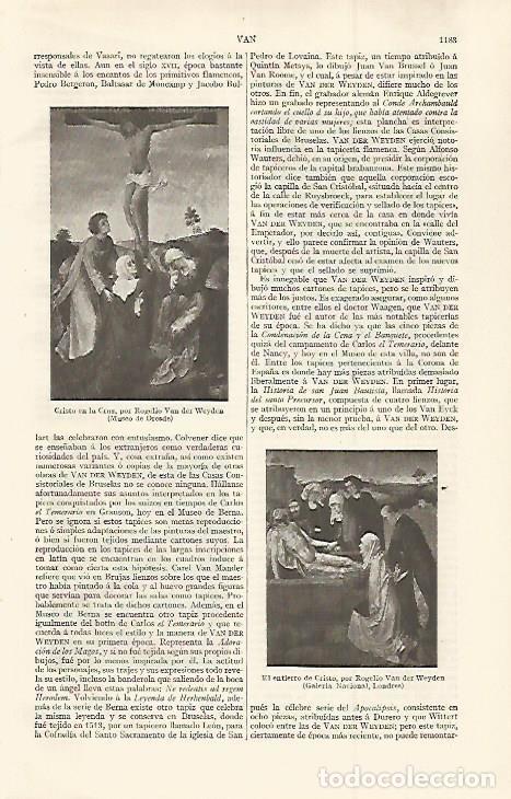 Otros art&iacute;culos de coleccionismo en papel: LAMINA ESPASA 30149: Cristo en la cruz y El entierro de Cristo por Weyden - Varios