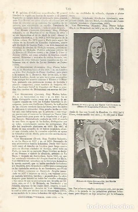 Otros art&iacute;culos de coleccionismo en papel: LAMINA ESPASA 30154: Retrato de mujer joven y Retrato de dama desconocida por Weyden - Varios
