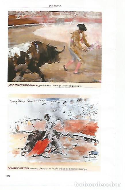 Otros art&iacute;culos de coleccionismo en papel: LAMINA COSSIO 51178: Joselito en banderillas y Domingo Ortega por R. Domingo - Varios