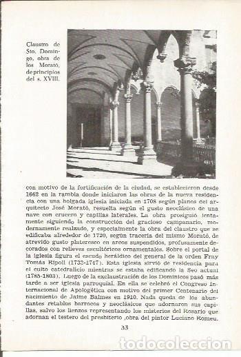 Sammelleidenschaft Andere Papierartikel: LAMINA 24969: Claustro del convento de Santo Domingo en Vic, Barcelona - Eduardo Junyent